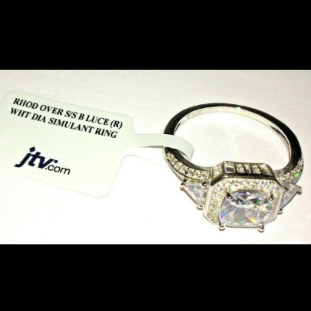 Bella Luce Rings 4.38ctw Cubic Zirconium Rhodium 925 Sterling Slvrr NWT Sz 10